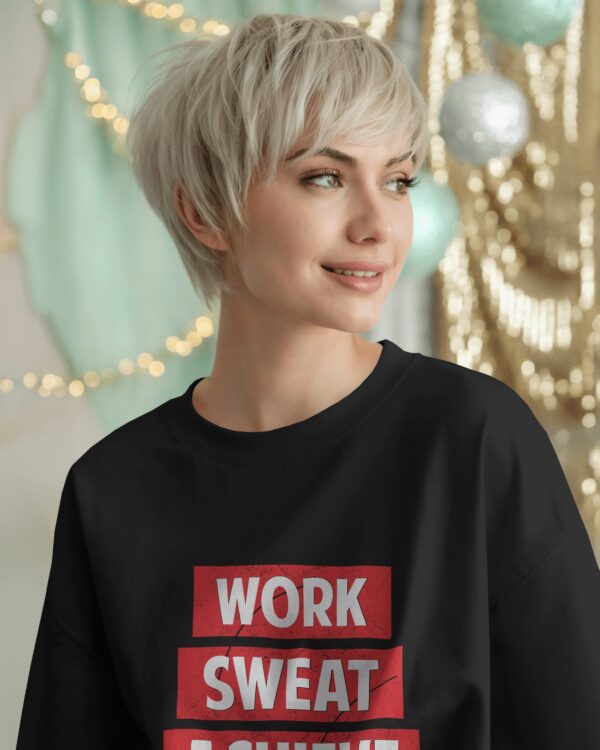 Work Sweat Achieve (Black) - Image 7