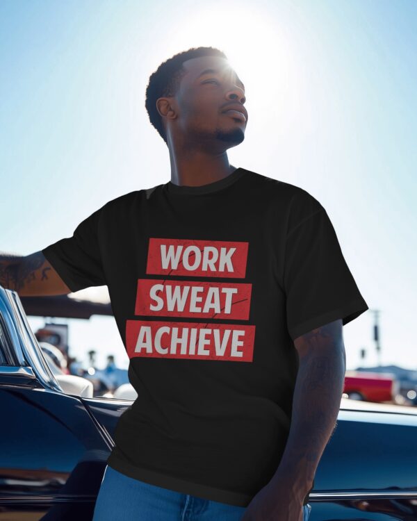 Work Sweat Achieve (Black) - Image 6
